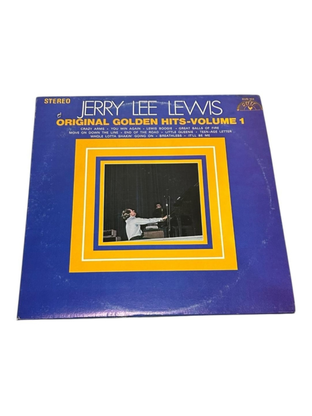 Vintage Jerry Lee Lewis Vinyl LP Gold Original Golden Hits Sun Rock Black Canada